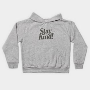 Stay Kind by The Motivated Type in Black and White Kids Hoodie